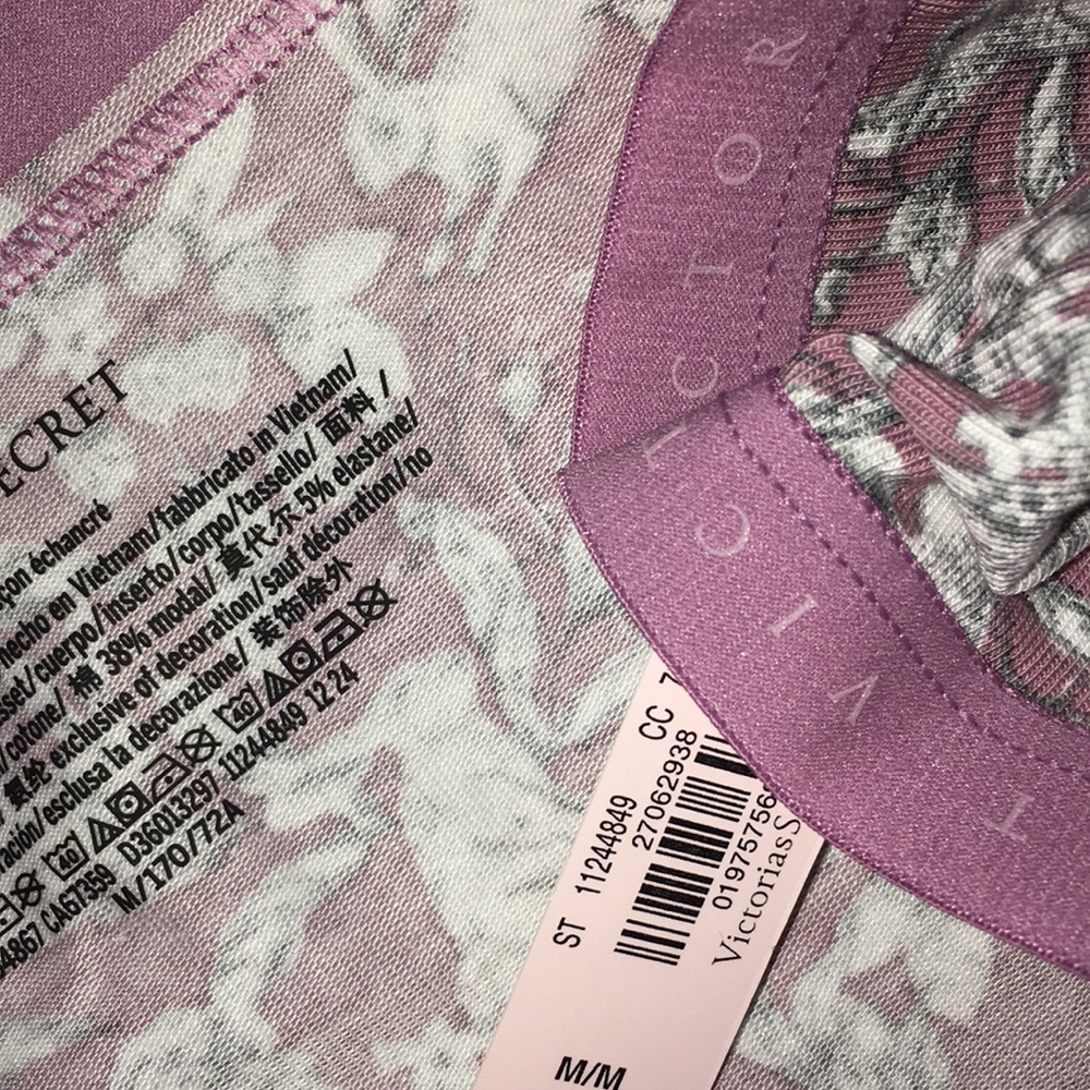 Victoria’s Secret Floral Patterned mauve and White Briefs - Picture 4 of 8